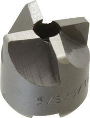 Made in USA - 4 Flutes, 5/8" Diam, 3/16" Pilot Hole Diam, High Speed Steel Reverse Counterbore - A1 Tooling