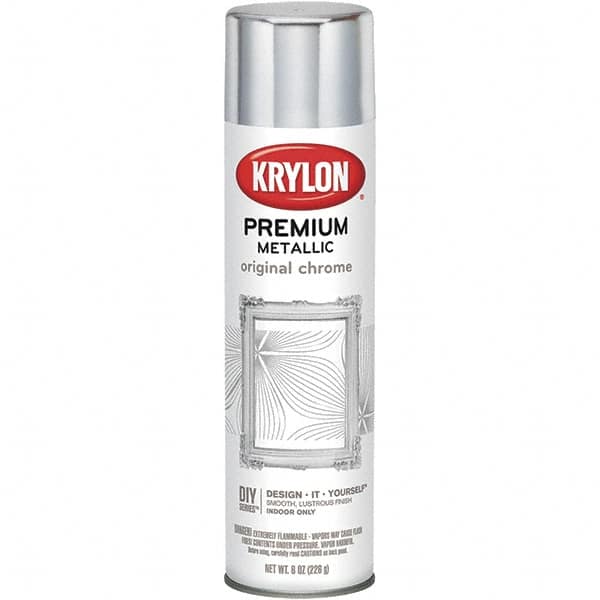 Krylon - Original Chrome, Gloss, Metallic Spray Paint - 8 oz Container - A1 Tooling