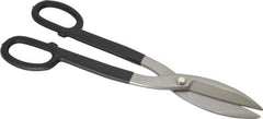 Value Collection - 3-1/2" Length of Cut, Straight Pattern Tinner's Snip - 14" OAL, Cushion Grip Handle, 23 AWG Steel Capacity - A1 Tooling