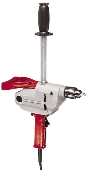 Milwaukee Tool - 1/2" Keyed Chuck, 450 RPM, Spade Handle Electric Drill - A1 Tooling