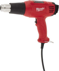 Milwaukee Tool - 140 to 1,040°F Heat Setting, 14.8 CFM Air Flow, Heat Gun - 120 Volts, 11.6 Amps, 1,400 Watts, 10.13' Cord Length - A1 Tooling