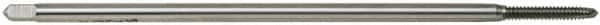 Hertel - #3-48 UNC 2 Flute H2 Bright Finish High Speed Steel Spiral Point Extension Tap - Plug Chamfer, 4" OAL, 2B Class of Fit - Exact Industrial Supply