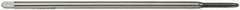 Hertel - #3-48 UNC 2 Flute H2 Bright Finish High Speed Steel Spiral Point Extension Tap - Plug Chamfer, 4" OAL, 2B Class of Fit - Exact Industrial Supply