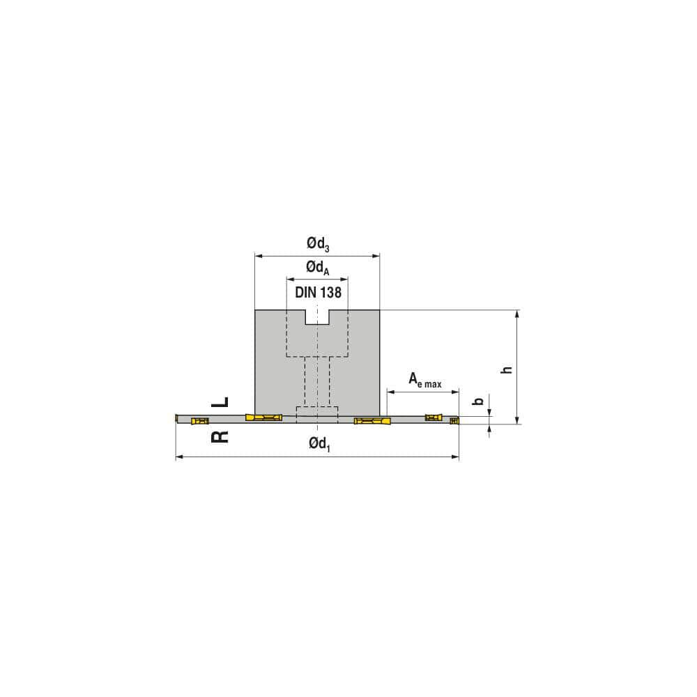 Indexable Slotting Cutter: 4 mm Cutting Width, 200 mm Cutter Dia, Shell Mount Connection, 64 mm Depth of Cut, 40 mm Hole, Right Hand Cut Screw, Uses 20 TX Inserts, 10 Teeth, Staggered, Positive, Steel, Black Oxide Finish