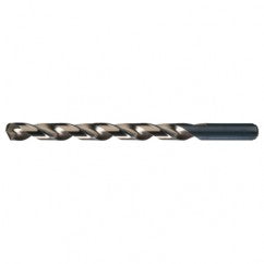 #1 RHS / RHC HSS-CO 8% (M42) 135 Degree Split Point Cobalt Heavy Duty Taper Length Drill - Straw / Gold Oxide - A1 Tooling