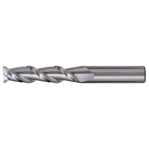 ‎5/8″ × 5/8″ × 3/4″ × 3-1/2″ RHS / RHC Solid Carbide 2-Flute Square End High-Performance End Mill for Aluminum - Bright - Exact Industrial Supply