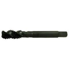 ‎3/8-24 UNF 3 Flute H3 HSS CNC Heavy Duty Bottoming Chamfer Spiral Flute Tap- Steam Oxide