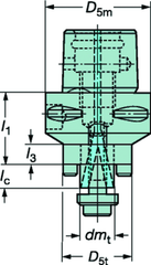 C6 39105C16040 Capto® Adapter - A1 Tooling