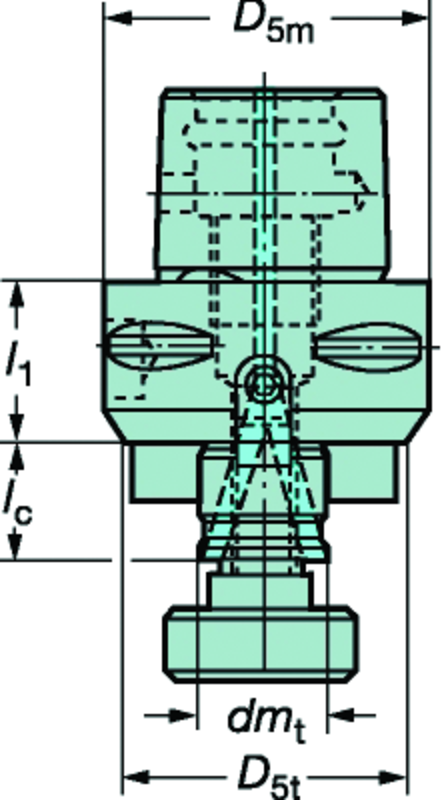 C4 A39105C25035 Capto® Adapter - A1 Tooling