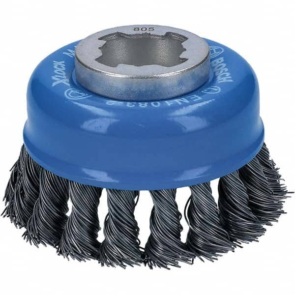 Bosch - 3" Diam 0.012" X-LOCK Carbon Steel Fill Cup Brush - A1 Tooling