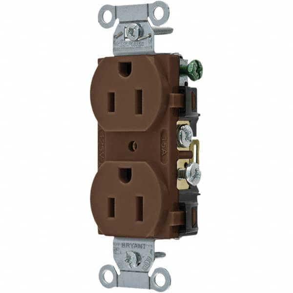 Bryant Electric - Straight Blade Receptacles Receptacle Type: Duplex Receptacle Grade: Commercial - A1 Tooling