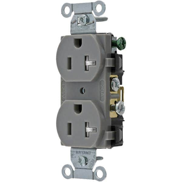 Bryant Electric - Straight Blade Receptacles Receptacle Type: Duplex Receptacle Grade: Commercial - A1 Tooling