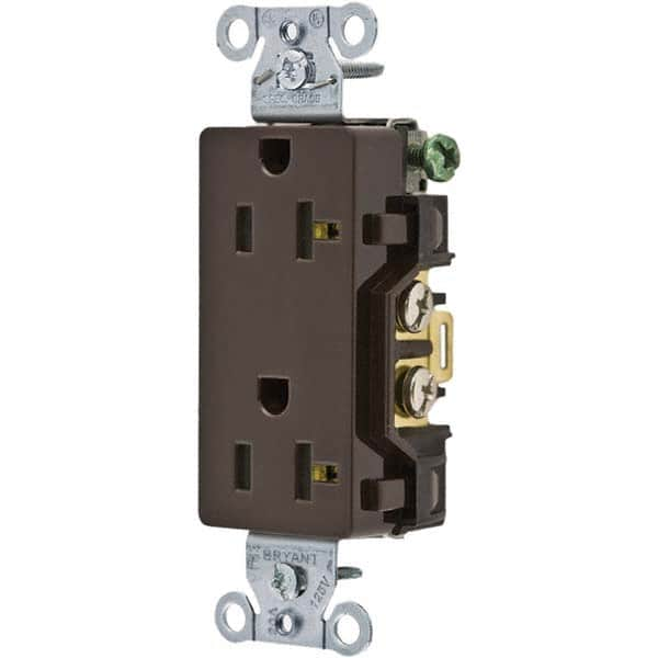 Bryant Electric - Straight Blade Receptacles Receptacle Type: Duplex Receptacle Grade: Commercial - A1 Tooling