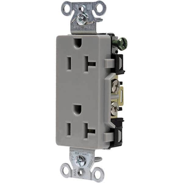 Bryant Electric - Straight Blade Receptacles Receptacle Type: Duplex Receptacle Grade: Commercial - A1 Tooling