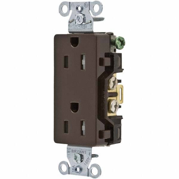 Bryant Electric - Straight Blade Receptacles Receptacle Type: Duplex Receptacle Grade: Commercial - A1 Tooling