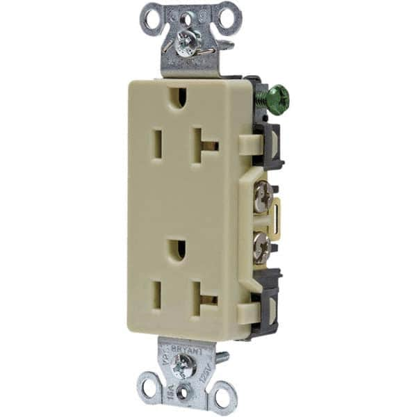 Bryant Electric - Straight Blade Receptacles Receptacle Type: Duplex Receptacle Grade: Commercial - A1 Tooling