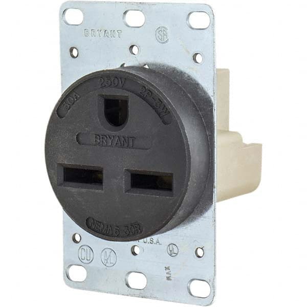 Bryant Electric - Straight Blade Receptacles Receptacle Type: Single Receptacle Grade: Industrial - A1 Tooling