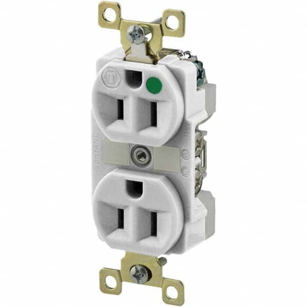 Bryant Electric - Straight Blade Receptacles Receptacle Type: Duplex Receptacle Grade: Hospital - A1 Tooling