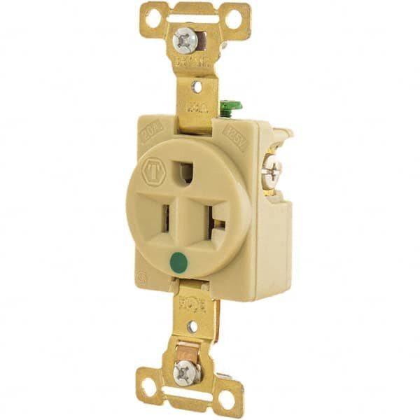 Bryant Electric - Straight Blade Receptacles Receptacle Type: Single Receptacle Grade: Hospital - A1 Tooling