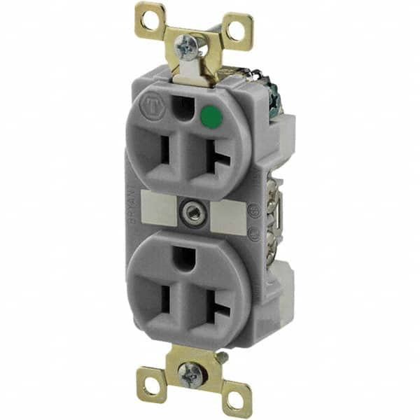 Bryant Electric - Straight Blade Receptacles Receptacle Type: Duplex Receptacle Grade: Hospital - A1 Tooling