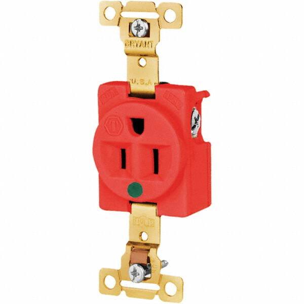 Bryant Electric - Straight Blade Receptacles Receptacle Type: Single Receptacle Grade: Hospital - A1 Tooling