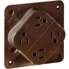 Bryant Electric - Straight Blade Receptacles Receptacle Type: Fourplex Receptacle Grade: Industrial - A1 Tooling