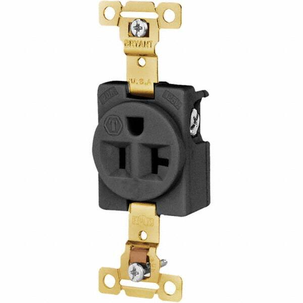 Bryant Electric - Straight Blade Receptacles Receptacle Type: Single Receptacle Grade: Industrial - A1 Tooling