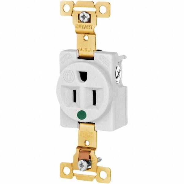 Bryant Electric - Straight Blade Receptacles Receptacle Type: Single Receptacle Grade: Hospital - A1 Tooling