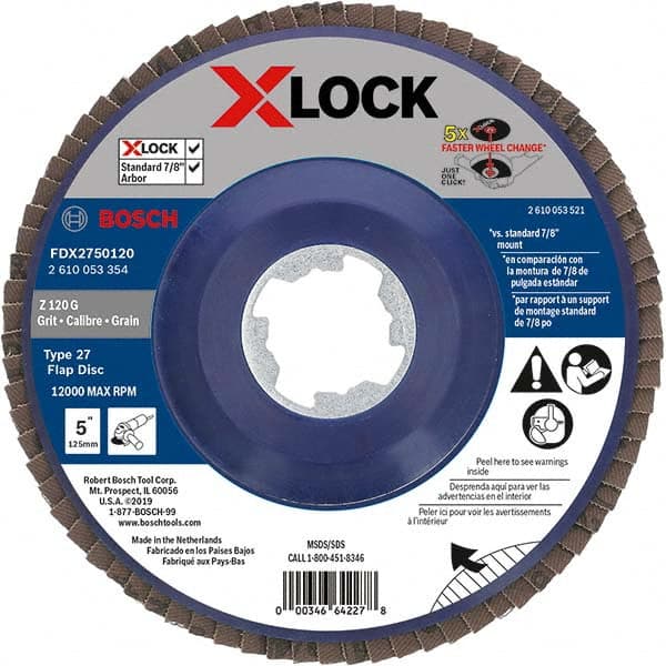 Bosch - Flap Discs Abrasive Type: Coated Flap Disc Type: Type 27 - A1 Tooling