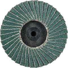 PFERD - Flap Discs; Abrasive Type: Coated ; Flap Disc Type: Type 27 ; Disc Diameter (Inch): 2 ; Abrasive Material: Zirconia Alumina ; Grit: 80 ; Attaching System: Quick Change Type CDR - Exact Industrial Supply