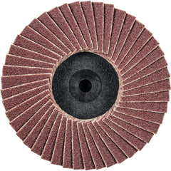 PFERD - Flap Discs; Abrasive Type: Coated ; Flap Disc Type: Type 27 ; Disc Diameter (Inch): 2 ; Abrasive Material: Aluminum Oxide ; Grit: 120 ; Attaching System: Quick Change Type CDR - Exact Industrial Supply