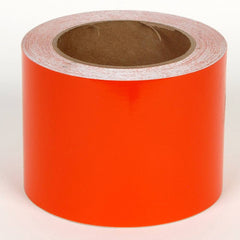 Cobra Systems - Labels, Ribbons & Tapes; Type: Vinyl Tape ; Color: Orange ; For Use With: VNM8 ; Width (Inch): 8 ; Length (Feet): 75 ; Material: Vinyl - Exact Industrial Supply