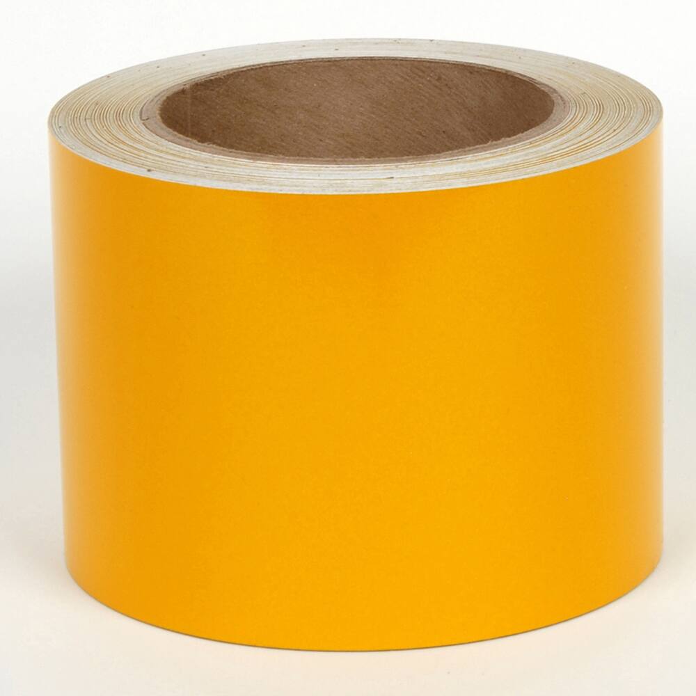 Cobra Systems - Labels, Ribbons & Tapes; Type: Vinyl Tape ; Color: Yellow ; For Use With: VNM8 ; Width (Inch): 4 ; Length (Feet): 75 ; Material: Vinyl - Exact Industrial Supply