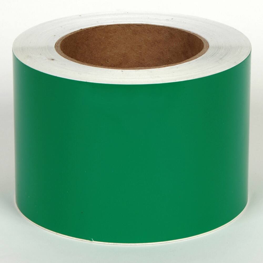 Cobra Systems - Labels, Ribbons & Tapes; Type: Vinyl Tape ; Color: Green ; For Use With: VNM8 ; Width (Inch): 4 ; Length (Feet): 150 ; Material: Vinyl - Exact Industrial Supply