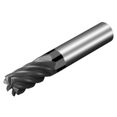 Sandvik Coromant - 3/8" Diam 1/2" LOC 3/8" Shank Diam 2" OAL 7-Flute Solid Carbide Square End Mill - Exact Industrial Supply