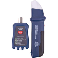 REED Instruments - Circuit Breaker Finders; Maximum Voltage: 120 VAC ; Minimum Voltage: 90 VAC ; Display Type: LED ; Power Supply: (1) 9V Battery ; Includes: Receiver; Transmitter; Battery ; PSC Code: 6625 - Exact Industrial Supply