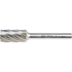 PFERD - SA-5, 1/2" Cut Diam, 1/4" Shank Diam, Carbide Aluma Cut Cylinder Burr - Exact Industrial Supply