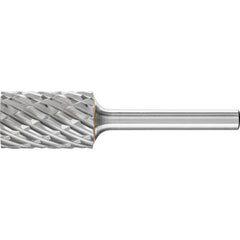 PFERD - SA-6, 5/8" Cut Diam, 1/4" Shank Diam, Carbide No End Cut Cylinder Burr - Exact Industrial Supply