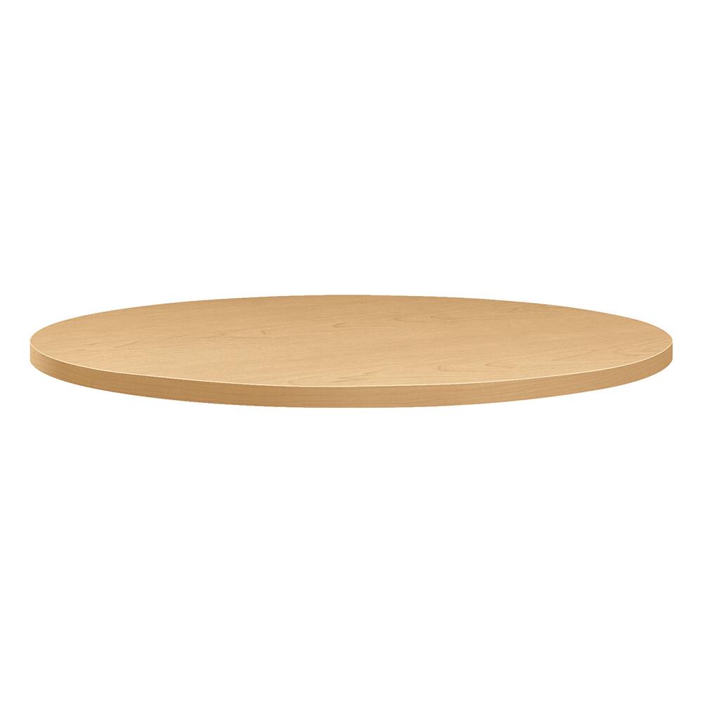 Hon - Stationary Tables; Type: Table Top ; Material: High-Pressure Laminate ; Color: Natural Maple ; Diameter (Inch): 36 ; Height (Inch): 1-1/8 ; Width (Inch): 36 - Exact Industrial Supply