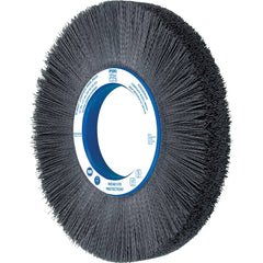 PFERD - Wheel Brushes; Outside Diameter (Inch): 12 ; Wire Type: Rectangular ; Fill Material: Nylon; Silicon Carbide ; Trim Length (Inch): 3 ; Filament Wire Diameter Range: 0.0200-0.0299 ; Maximum RPM: 1800.000 - Exact Industrial Supply