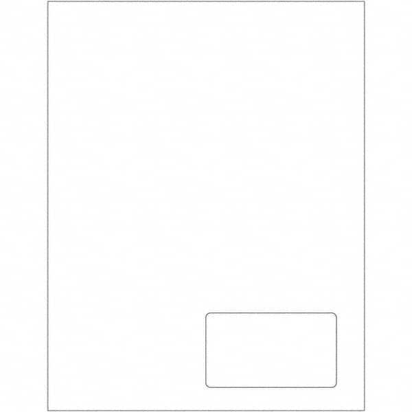 Tape Logic - Pack of (100), 1 Sheet 3-1/2" x 2" White Paper Laser Labels - A1 Tooling