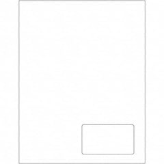 Tape Logic - Pack of (100), 1 Sheet 3-1/2" x 2" White Paper Laser Labels - A1 Tooling