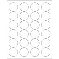 Tape Logic - Pack of (24), 100 Sheet 1.66" x 1-21/32" Clear Permanent Acrylic Laser Labels - A1 Tooling