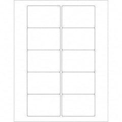 Tape Logic - Pack of (10), 100 Sheet 3" x 2" White Polyester Weatherproof Labels - A1 Tooling