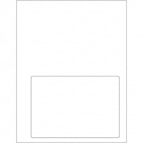 Tape Logic - Pack of (100), 1 Sheet 6-3/4" x 4-3/4" White Paper Laser Labels - A1 Tooling