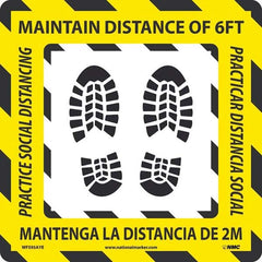 NMC - Adhesive Backed Floor Signs Message Type: COVID-19 Graphic Type: Shoeprints - A1 Tooling