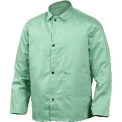 Large - Green Flame Retardant 9 oz Cotton Jackets - Jackets are 30″ long - A1 Tooling