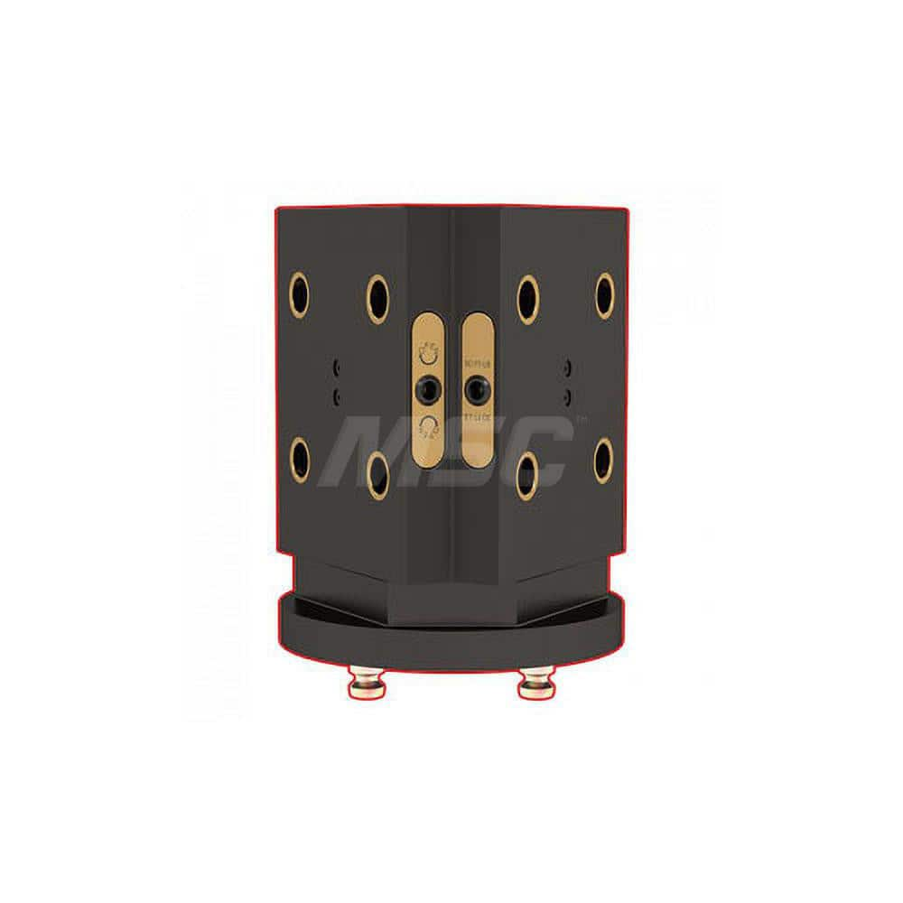 CNC Quick-Change Clamping Modules; Actuation Type: Manual; Mounting Hole Location: Bottom; Repeatability: 0.0003; Overall Diameter: 200.000; Overall Length: 250.00; Length (Inch): 250.00; Width/Diameter (Decimal Inch): 200.000; Length (Decimal Inch): 250.