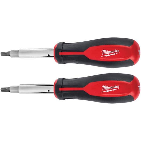 Milwaukee Tool - Bit Screwdrivers Type: 11-in-1 Screwdriver Tip Type: Nut Driver; Philips; Slotted - A1 Tooling