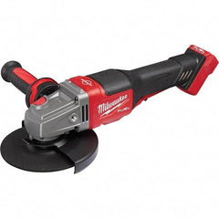 Milwaukee Tool - 4-1/2 - 6" Wheel Diam, 9,000 RPM, Cordless Angle & Disc Grinder - 5/8-11 Spindle, 18 Volts, Side Exhaust - A1 Tooling